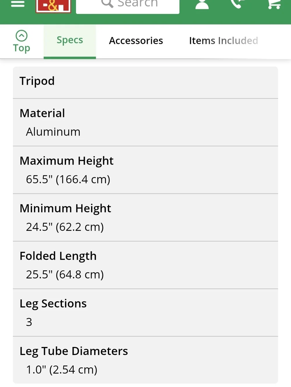 Tripod Platinum Plus 6600PG